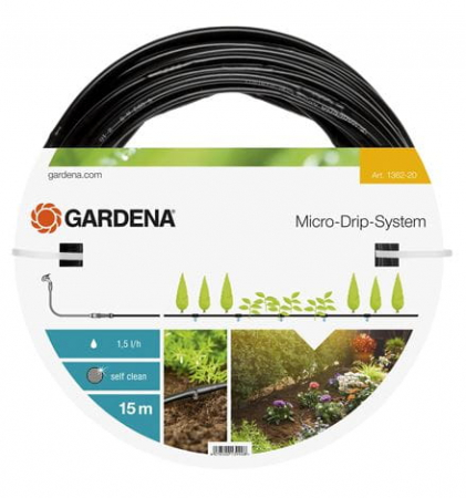 MICRO-DRIP-LAAJENNUSSARJA KASVIRIVEILLE 4,6 MM 15 M SUUTTIMET 30 CM:N VÄLEIN JOISTA 1,6 L/H. 9009107-01