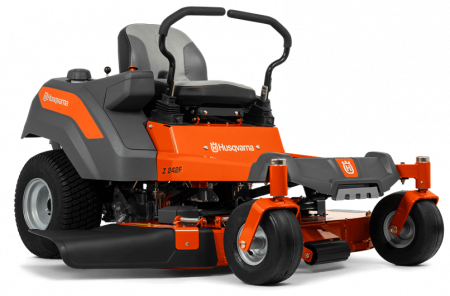 HUSQVARNA AJETTAVA RUOHONLEIKKURI Z 242F CLEARCUT -LEIKKUULAITE, 2 LEIKKUUTERÄÄ, 6&quot; LEVEÄT TUKIPYÖRÄ 9676657-03