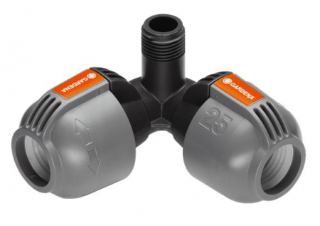 KULMALIITIN GARDENA PIPELINE 25 MM 1/2&quot; ULKOKIERRE 9664090-01
