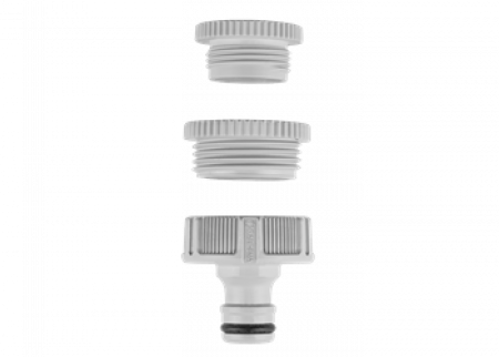 HANALIITIN SOVITTIMILLA 1/2&quot;, 3/4&quot;, 1&quot; ANTI-SPLASH 9705236-01