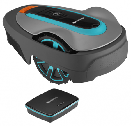ROBOTTIRUOHONLEIKKURI GARDENA SMART SILENO CITY 500 REITITTIMELLÄ. LEIKKUUALA 500 M2. RAJAKAAP. 150M 9705503-08