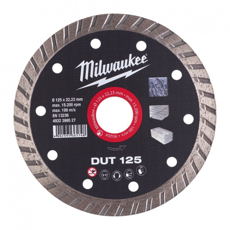 MILWAUKEE TIMANTTILAIKKA DUT 125X22,2 4932399527