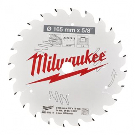 MILWAUKEE PYÖRÖSAHANTERÄ W165X15.87X1.6X24 4932471311