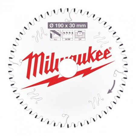 MILWAUKEE PYÖRÖSAHANTERÄ A190X30X2,4X54 4932471303