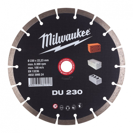 MILWAUKEE TIMANTTILAIKKA DU 230X22,2 4932399524