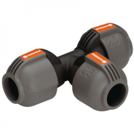 T-LIITIN GARDENA PIPELINE 25 MM RUNKOPUTKEN HAAROITTAMISEEN 9010167-01