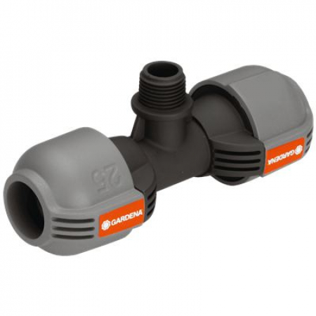 T-LIITIN GARDENA PIPELINE 25 MM 1/2&quot; ULKOKIERRE 9010180-01